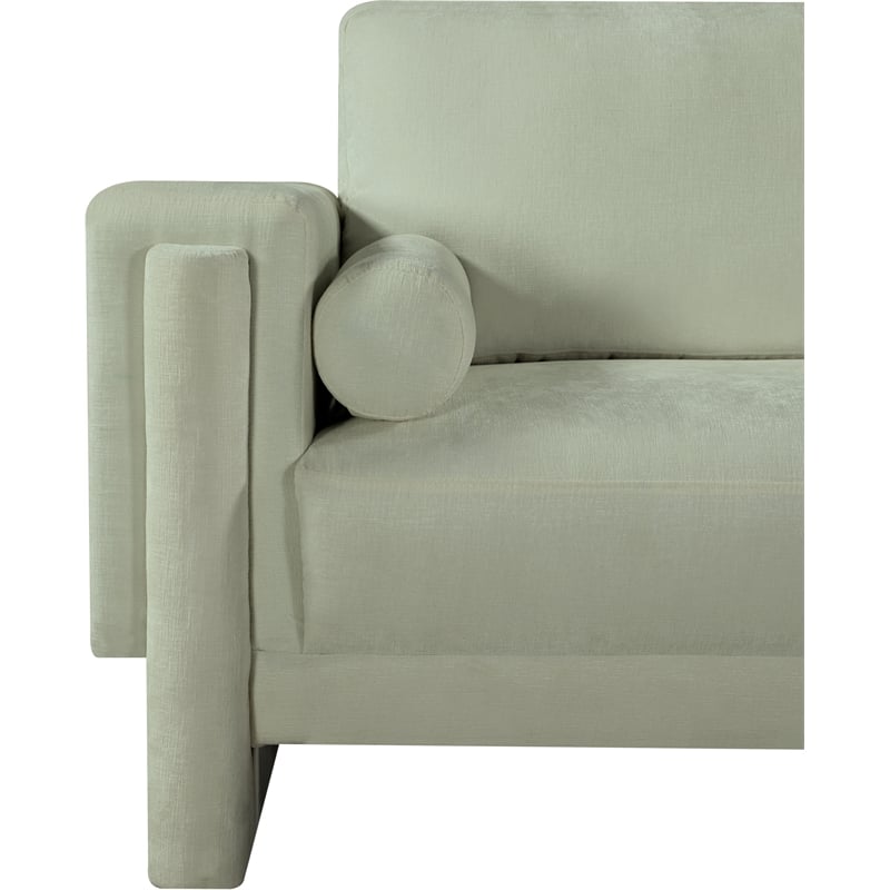 Bowery Hill Contemporary Rich Mint Chenille Durable Fabric Chair