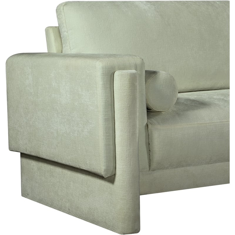 Bowery Hill Contemporary Rich Mint Chenille Durable Fabric Chair