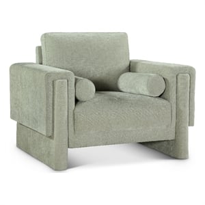 Bowery Hill Contemporary Rich Mint Chenille Durable Fabric Chair