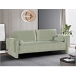 Bowery Hill Contemporary Rich Mint Chenille Durable Fabric Sofa