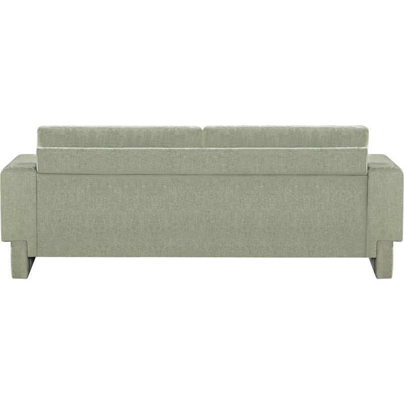 Bowery Hill Contemporary Rich Mint Chenille Durable Fabric Sofa