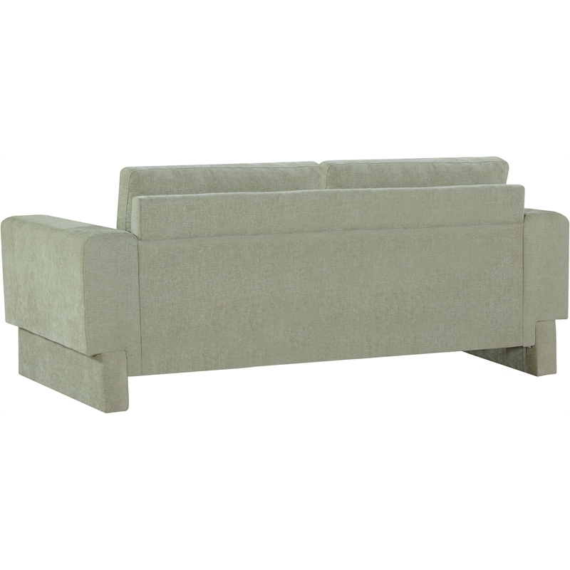 Bowery Hill Contemporary Rich Mint Chenille Durable Fabric Sofa