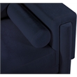 Bowery Hill Contemporary Rich Navy Chenille Durable Fabric Sofa