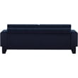 Bowery Hill Contemporary Rich Navy Chenille Durable Fabric Sofa