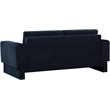 Bowery Hill Contemporary Rich Navy Chenille Durable Fabric Sofa