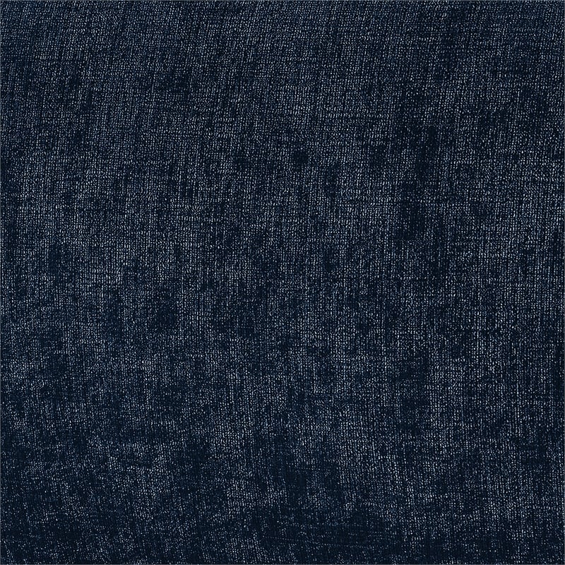 Bowery Hill Contemporary Channel Tufted Navy Chenille Fabric Queen Bed