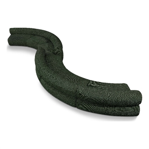 Bowery Hill Contemporary Soft Green Chenille Fabric Modular Sofa