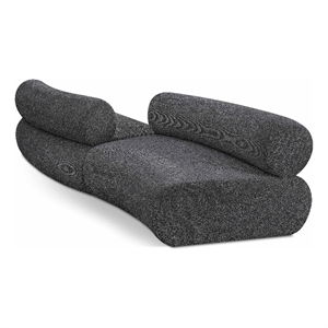 Bowery Hill Contemporary Soft Grey Chenille Fabric Modular Sofa