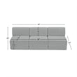 Bowery Hill Contemporary Rich Grey Boucle Fabric Modular Sofa