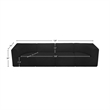Bowery Hill Contemporary Rich Black Boucle Fabric Modular Sofa