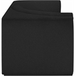 Bowery Hill Contemporary Rich Black Boucle Fabric Modular Sofa