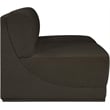 Bowery Hill Contemporary Rich Brown Boucle Fabric Modular Sofa