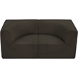 Bowery Hill Contemporary Rich Brown Boucle Fabric Modular Sofa