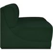 Bowery Hill Contemporary Rich Green Boucle Fabric Modular Sofa