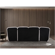 Bowery Hill Contemporary Cream Boucle Durable Fabric Queen Bed
