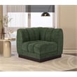 Bowery Hill Contemporary Soft Green Chenille Fabric Corner Chair