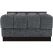 Bowery Hill Contemporary Soft Grey Chenille Fabric Armless Chair