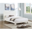 Bowery Hill Modern / Contemporary Solid Ash Wood Cream Queen Bed
