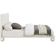 Bowery Hill Modern / Contemporary Solid Ash Wood Cream Queen Bed