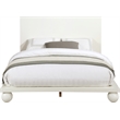 Bowery Hill Modern / Contemporary Solid Ash Wood Cream Queen Bed