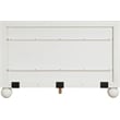 Bowery Hill Modern / Contemporary Solid Ash Wood Cream Queen Bed