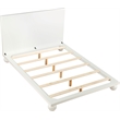 Bowery Hill Modern / Contemporary Solid Ash Wood Cream Queen Bed