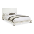 Bowery Hill Modern / Contemporary Solid Ash Wood Cream Queen Bed