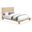 Bowery Hill Modern / Contemporary Solid Ash Wood Natural Queen Bed