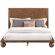 Bowery Hill Modern / Contemporary Solid Ash Wood Walnut King Bed