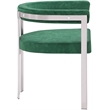 Bowery Hill Contemporary Green Velvet Dining Chair (Set of 2)