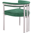 Bowery Hill Contemporary Green Velvet Dining Chair (Set of 2)