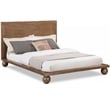 Bowery Hill Modern / Contemporary Solid Ash Wood Walnut Queen Bed