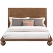Bowery Hill Modern / Contemporary Solid Ash Wood Walnut Queen Bed