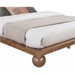 Bowery Hill Modern / Contemporary Solid Ash Wood Walnut Queen Bed