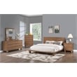 Bowery Hill Modern / Contemporary Solid Ash Wood Walnut Queen Bed