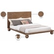 Bowery Hill Modern / Contemporary Solid Ash Wood Walnut Queen Bed