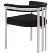 Bowery Hill Contemporary Black Velvet Dining Chair (Set of 2)