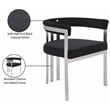Bowery Hill Contemporary Black Velvet Dining Chair (Set of 2)