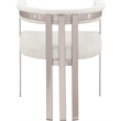 Bowery Hill Contemporary Stone Velvet Dining Chair (Set of 2)