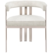 Bowery Hill Contemporary Stone Velvet Dining Chair (Set of 2)