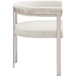 Bowery Hill Contemporary Stone Velvet Dining Chair (Set of 2)