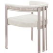 Bowery Hill Contemporary Stone Velvet Dining Chair (Set of 2)