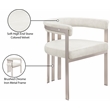 Bowery Hill Contemporary Stone Velvet Dining Chair (Set of 2)
