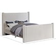 Bowery Hill Contemporary Solid Wood Frame Cream Durable Velvet Full Bed