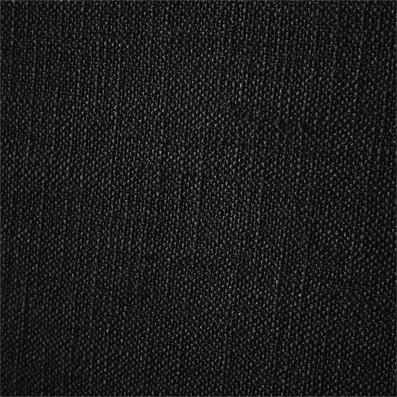 Bowery Hill Contemporary Black Linen Textured Fabric King Bed