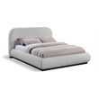 Bowery Hill Contemporary Grey Chenille Durable Fabric Full Bed