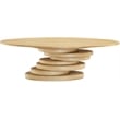 Bowery Hill Modern / Contemporary Rich Oak Wood Veneer Dining Table