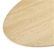 Bowery Hill Modern / Contemporary Rich Oak Wood Veneer Dining Table