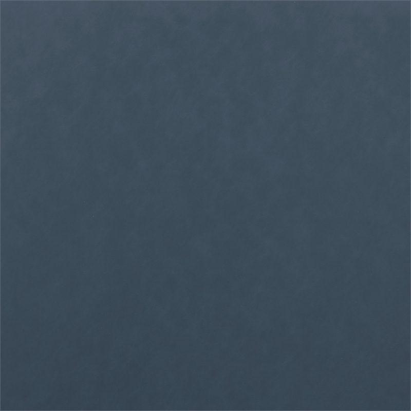 Bowery Hill Contemporary Navy Blue Vegan Leather 3-Piece Modular Sofa