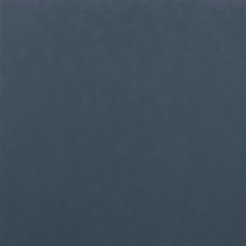 Bowery Hill Contemporary Navy Blue Vegan Leather 3-Piece Modular Sofa